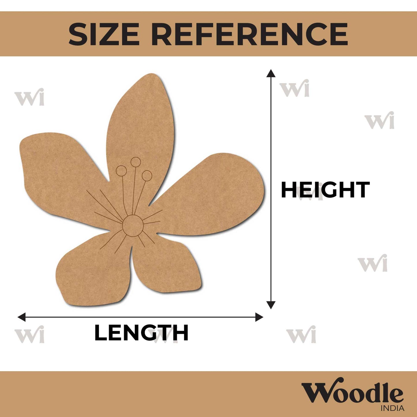 Flower Pre Marked MDF Design 23