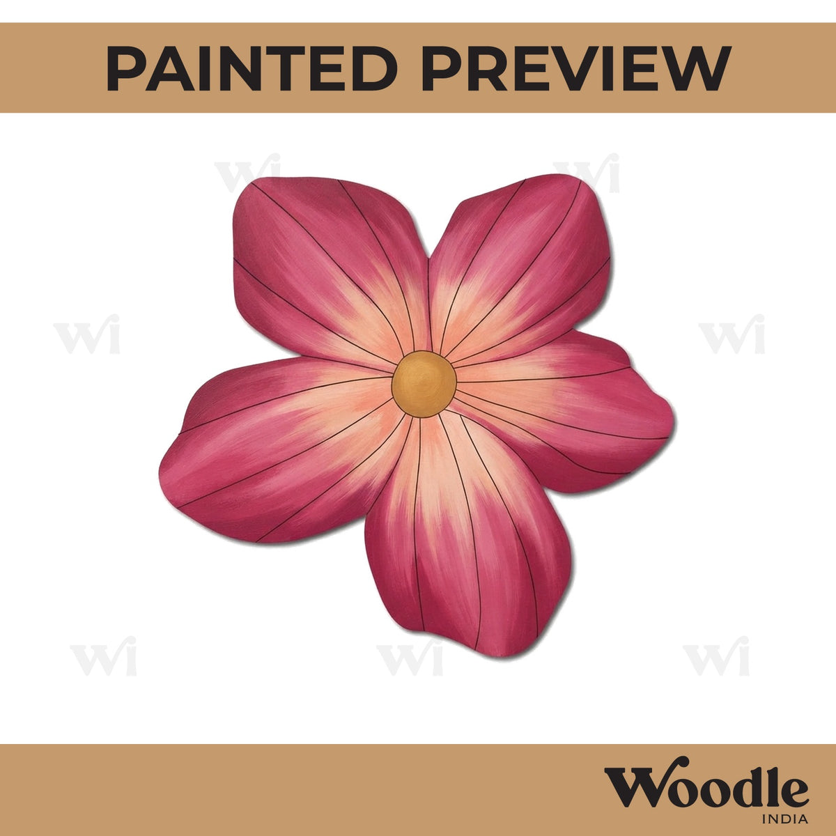 Flower Pre Marked MDF Design 24