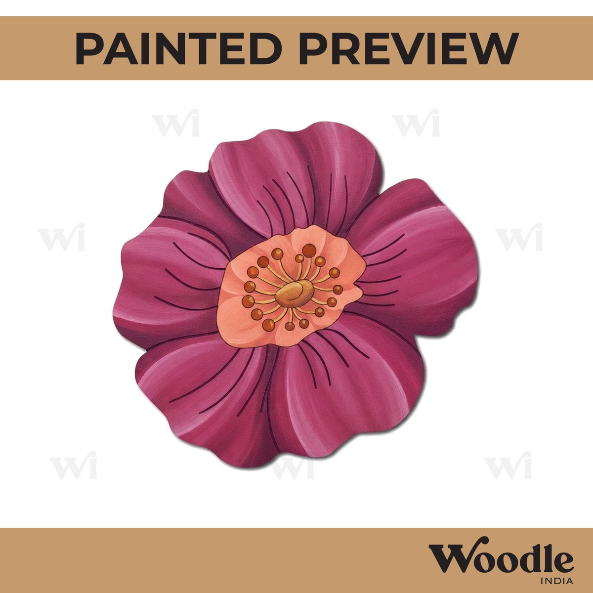 Flower Pre Marked MDF Design 26