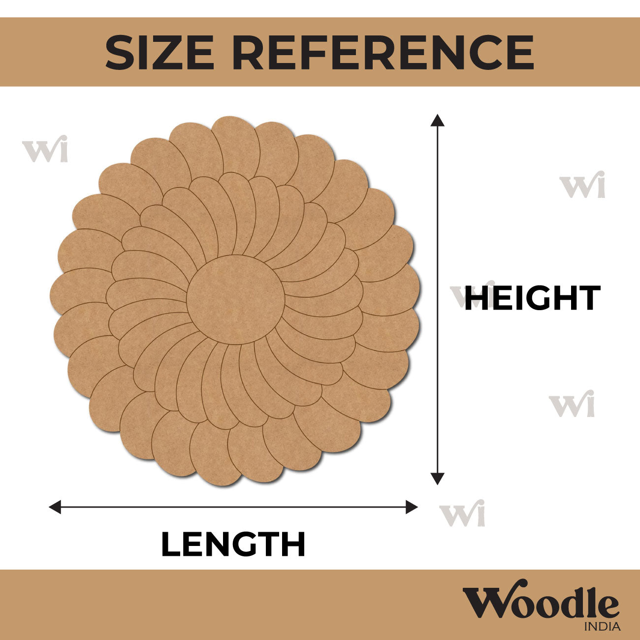 Flower Pre Marked MDF Design 5