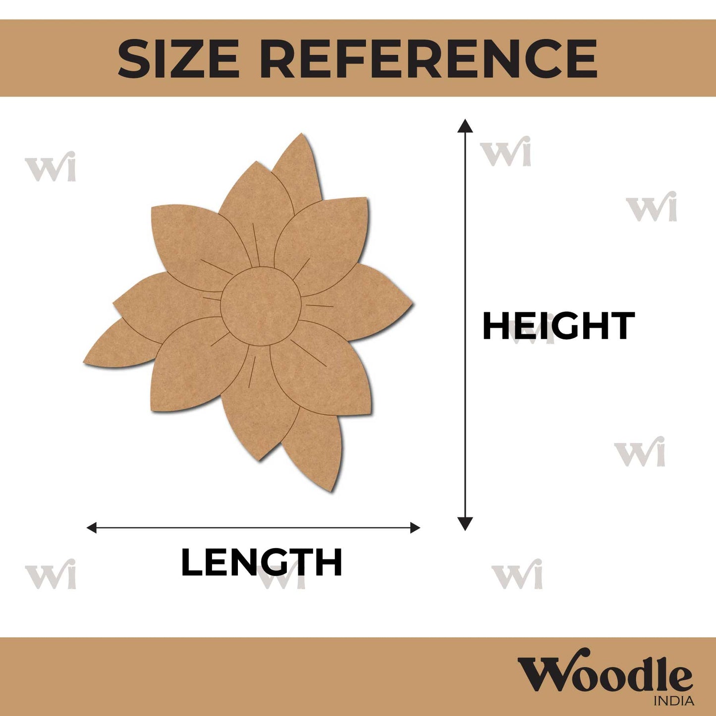 Flower Pre Marked MDF Design 7