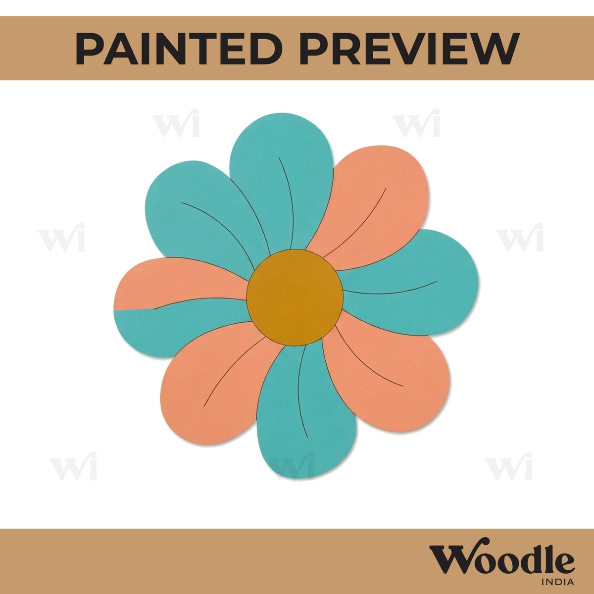 Flower Pre Marked MDF Design 8