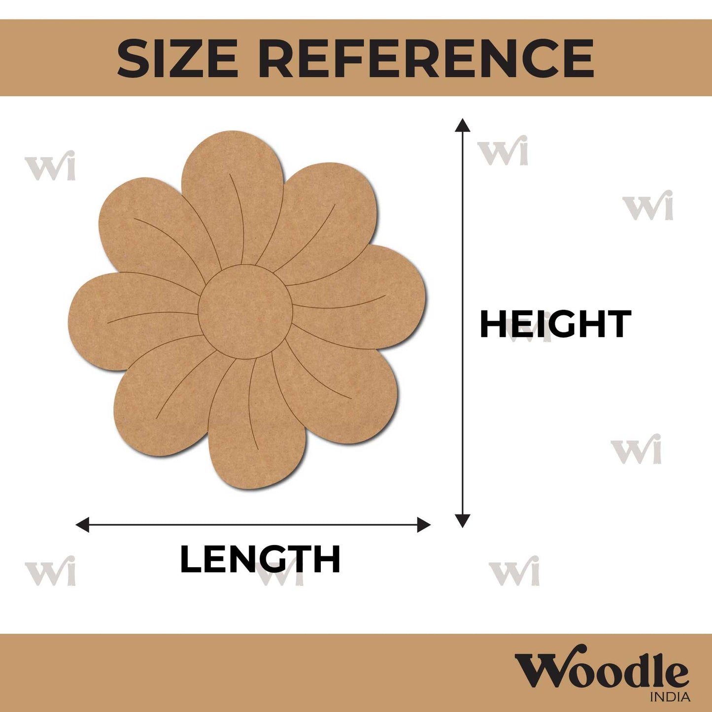 Flower Pre Marked MDF Design 8