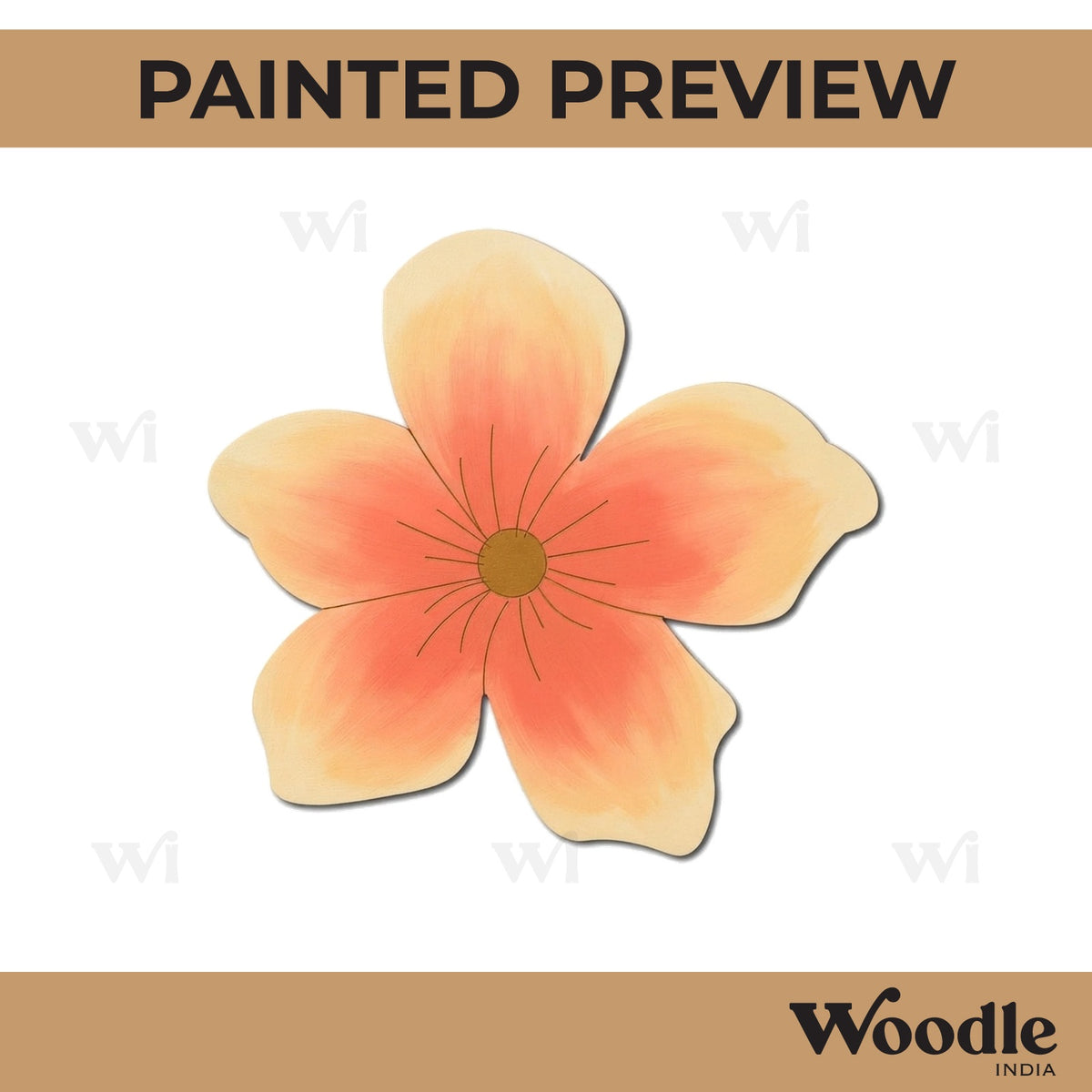 Flower Pre Marked MDF Design 9