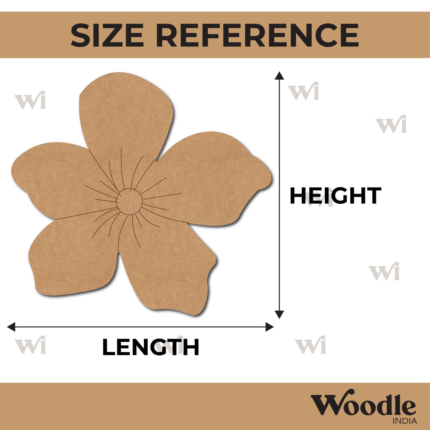 Flower Pre Marked MDF Design 9