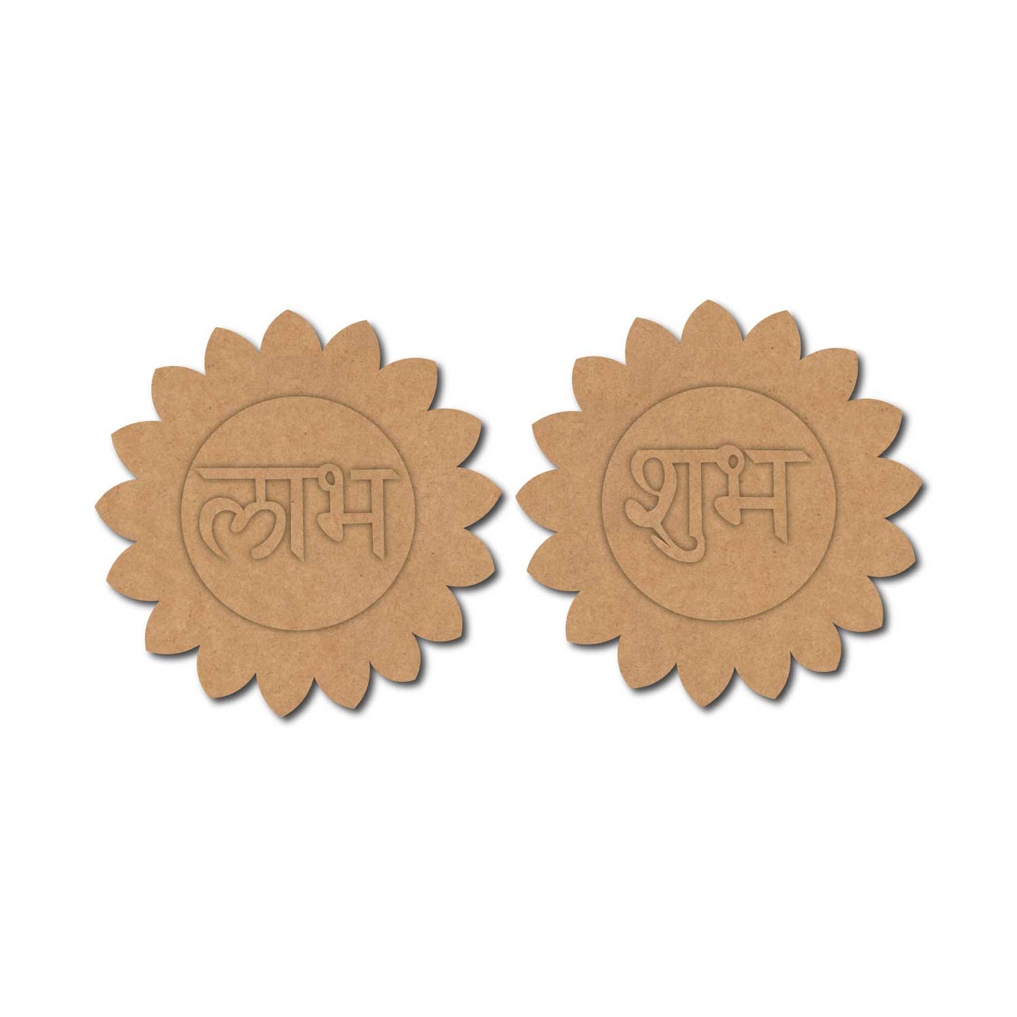 Flower Shubh Labh Base MDF Design 1