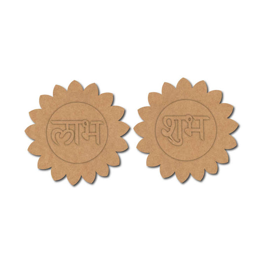 Flower Shubh Labh Base MDF Design 1