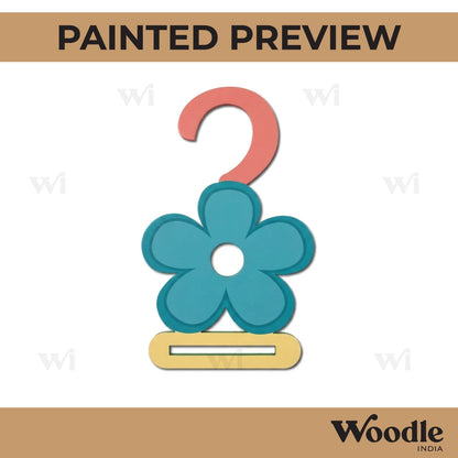 Flower Tie Holder Cutout MDF Design 1