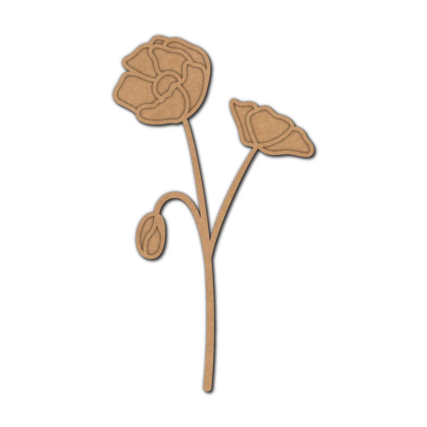 Flower Two Layered MDF Design 5