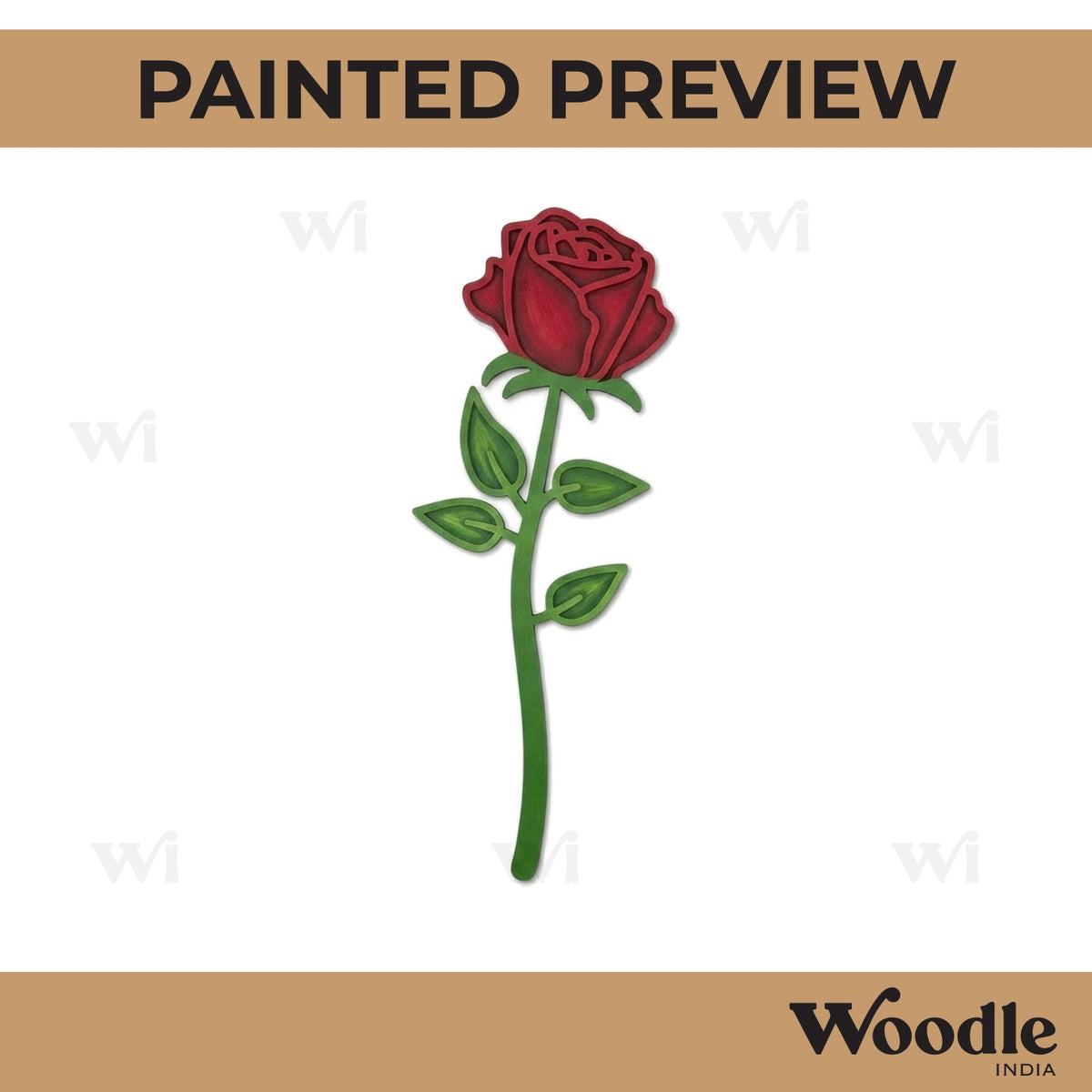 Flower Two Layered MDF Design 8