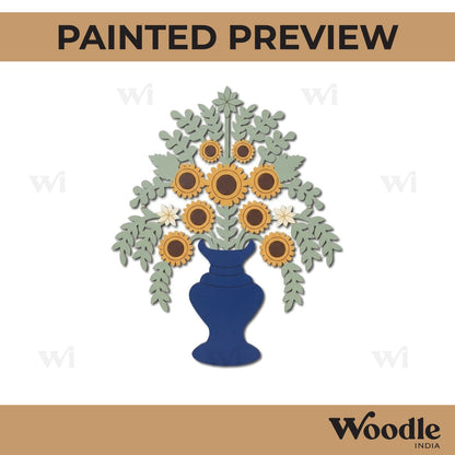 Flower Vase Pre Marked Base MDF Design 1