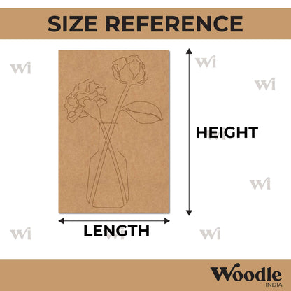 Flower Vase Pre Marked Base MDF Design 2