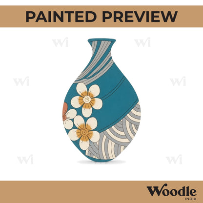 Flower Vase Pre Marked MDF Design 1