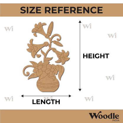 Flower Vase Pre Marked MDF Design 2