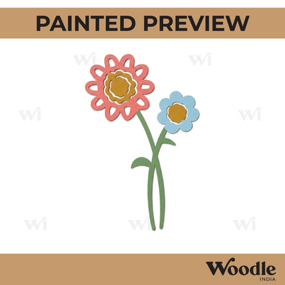 Flowers Cutout MDF Design 1