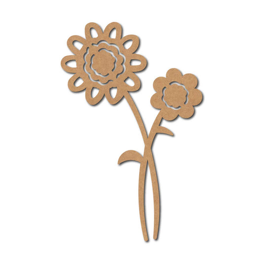 Flowers Cutout MDF Design 1