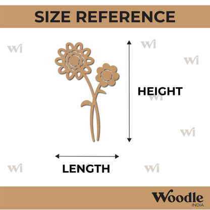 Flowers Cutout MDF Design 1