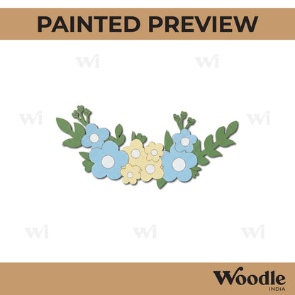 Flowers Leaves Pre Marked Base MDF Design 3