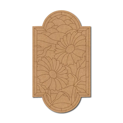 Flowers Pre Marked Base MDF Design 1