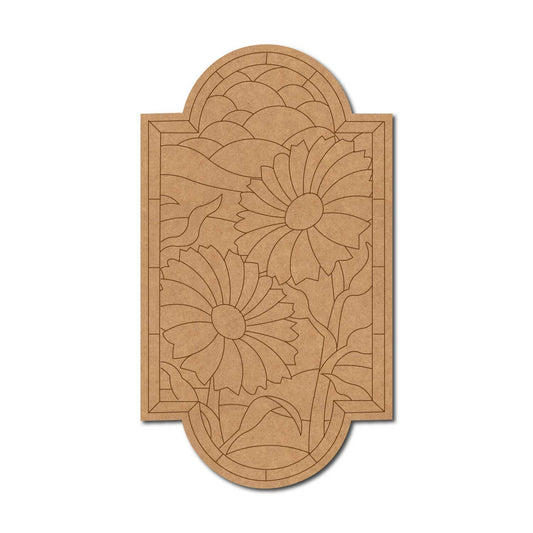 Flowers Pre Marked Base MDF Design 1