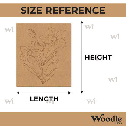 Flowers Pre Marked Base MDF Design 2