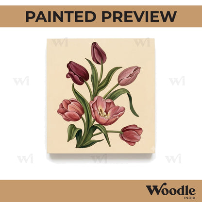 Flowers Pre Marked Base MDF Design 3
