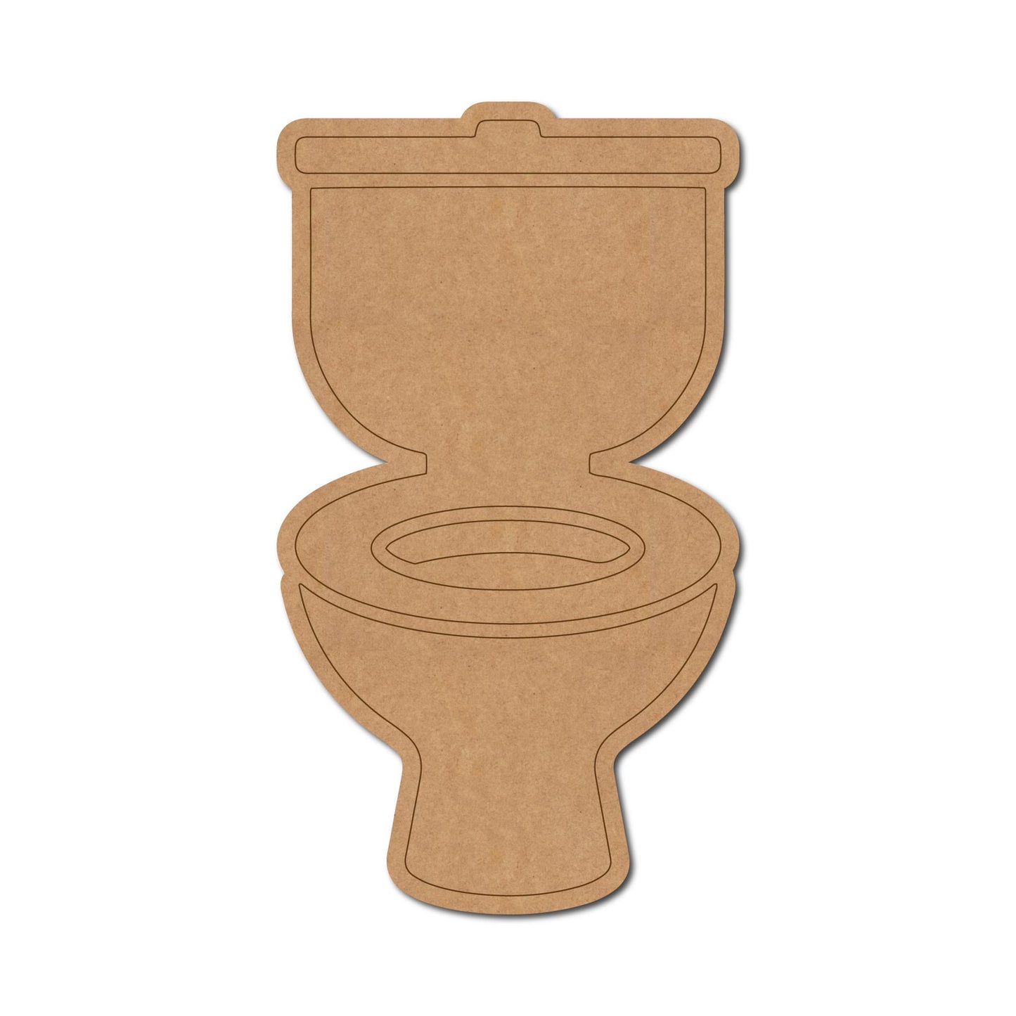 Flush Toilet Pre Marked MDF Design 1