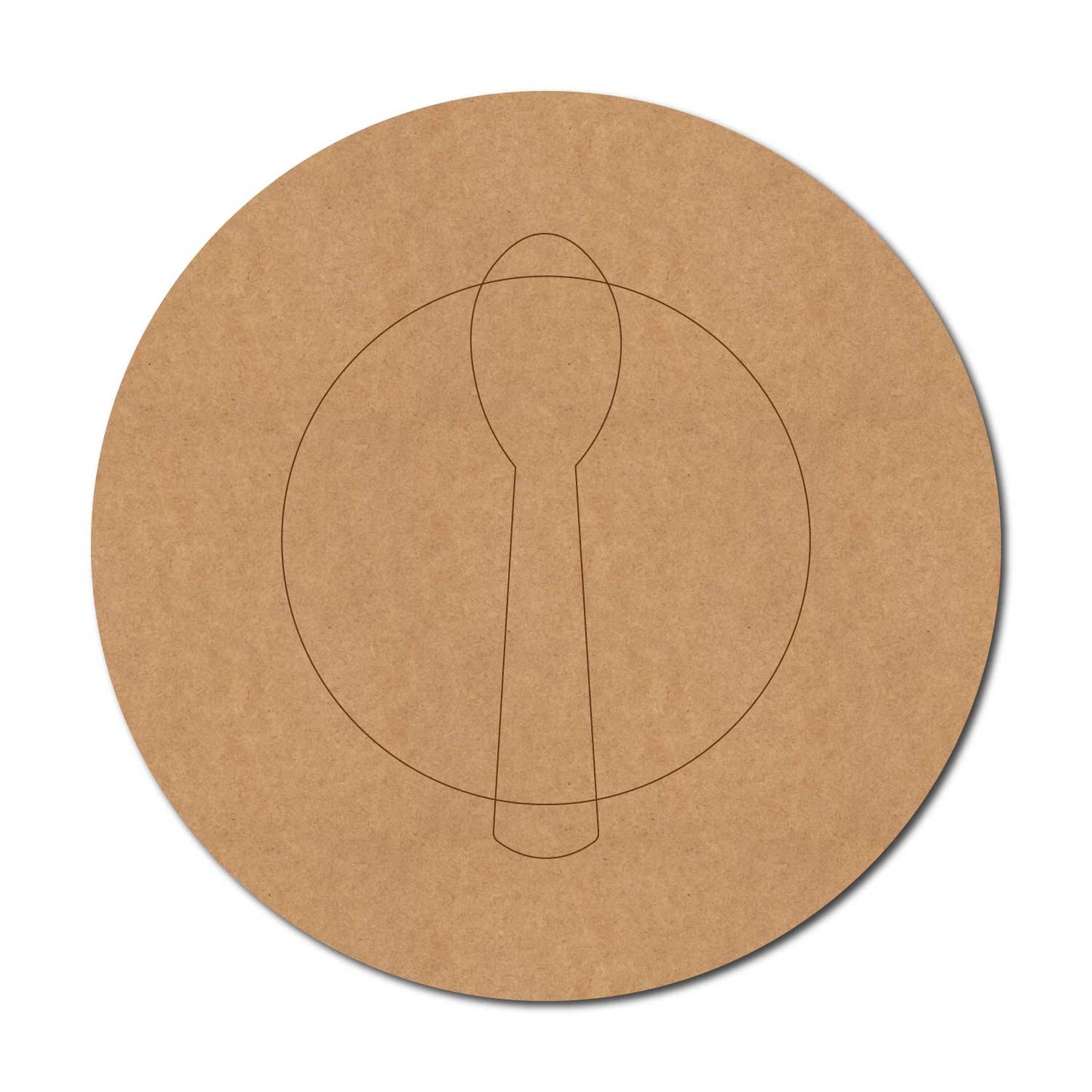 Food Plate Pre Marked MDF Design 2