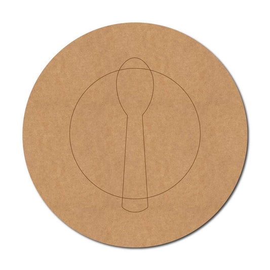 Food Plate Pre Marked MDF Design 2