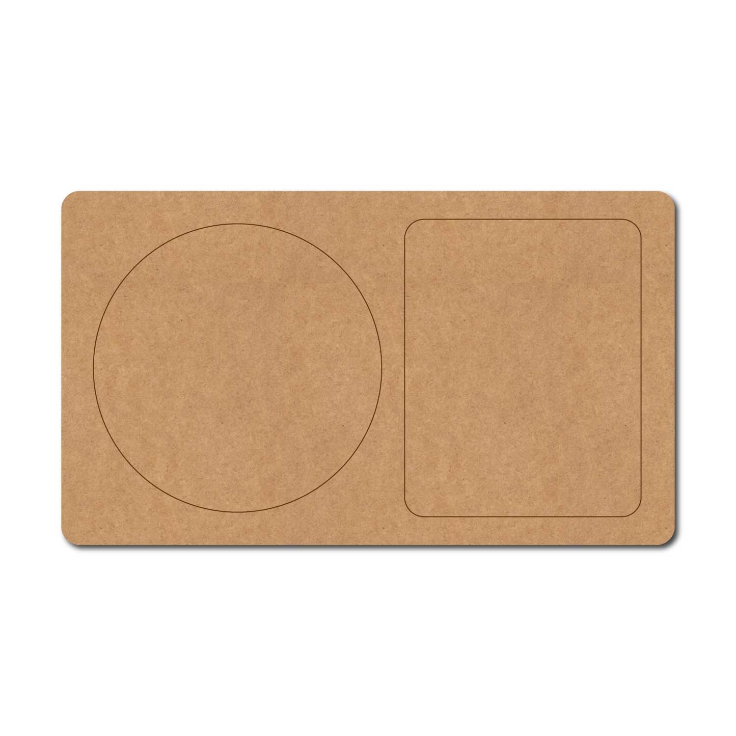 Food Plate Pre Marked MDF Design 4