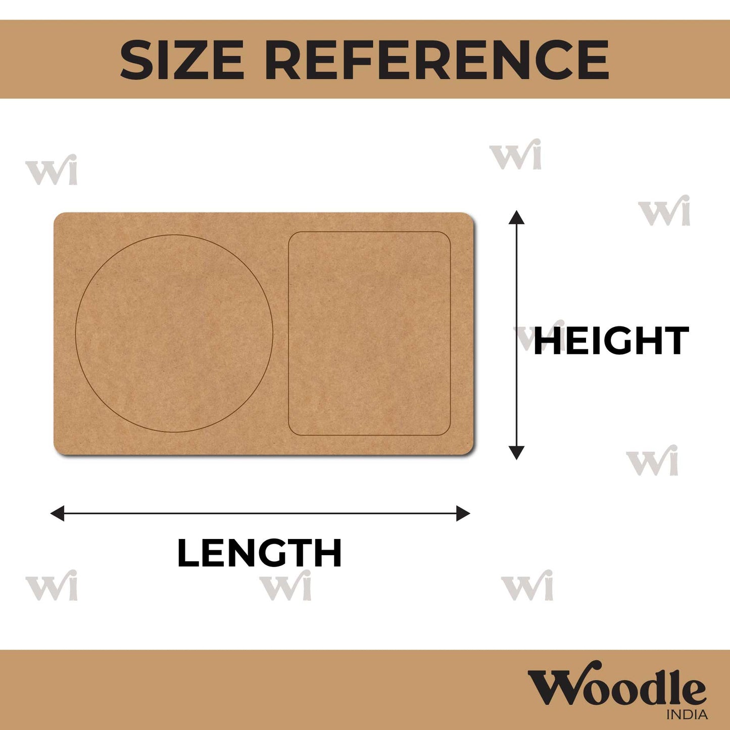 Food Plate Pre Marked MDF Design 4