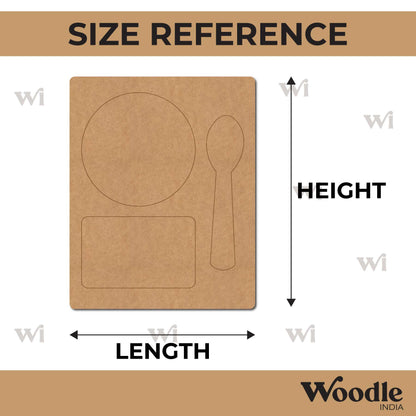 Food Plate Pre Marked MDF Design 5