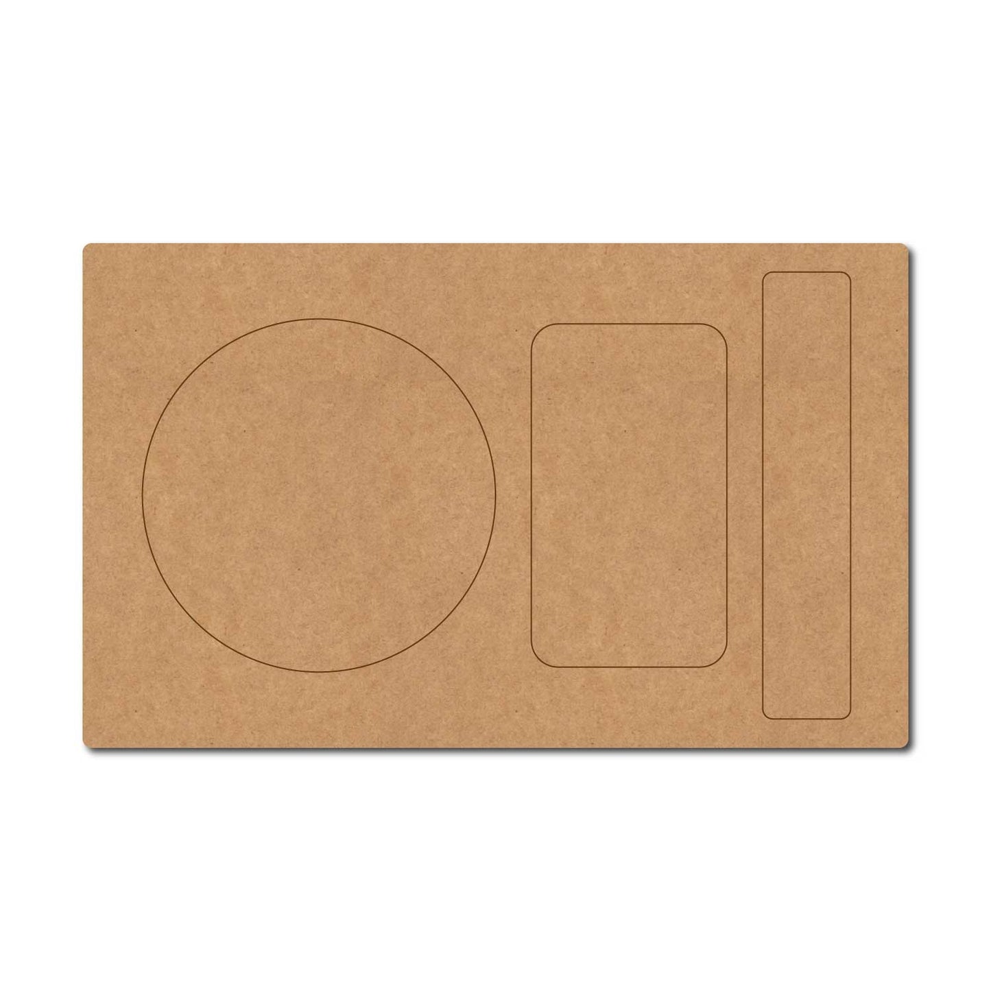 Food Plate Pre Marked MDF Design 6