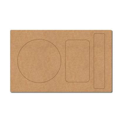 Food Plate Pre Marked MDF Design 6