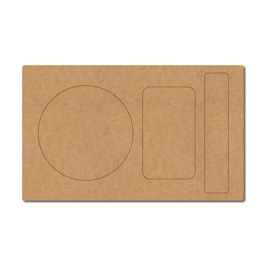 Food Plate Pre Marked MDF Design 6