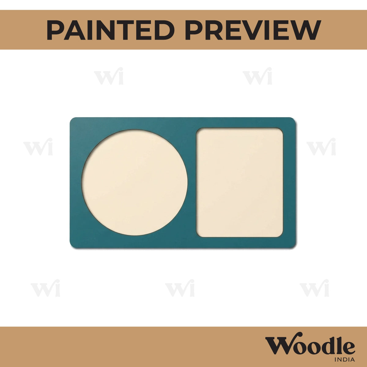 Food Plate Pre Marked MDF Design 4