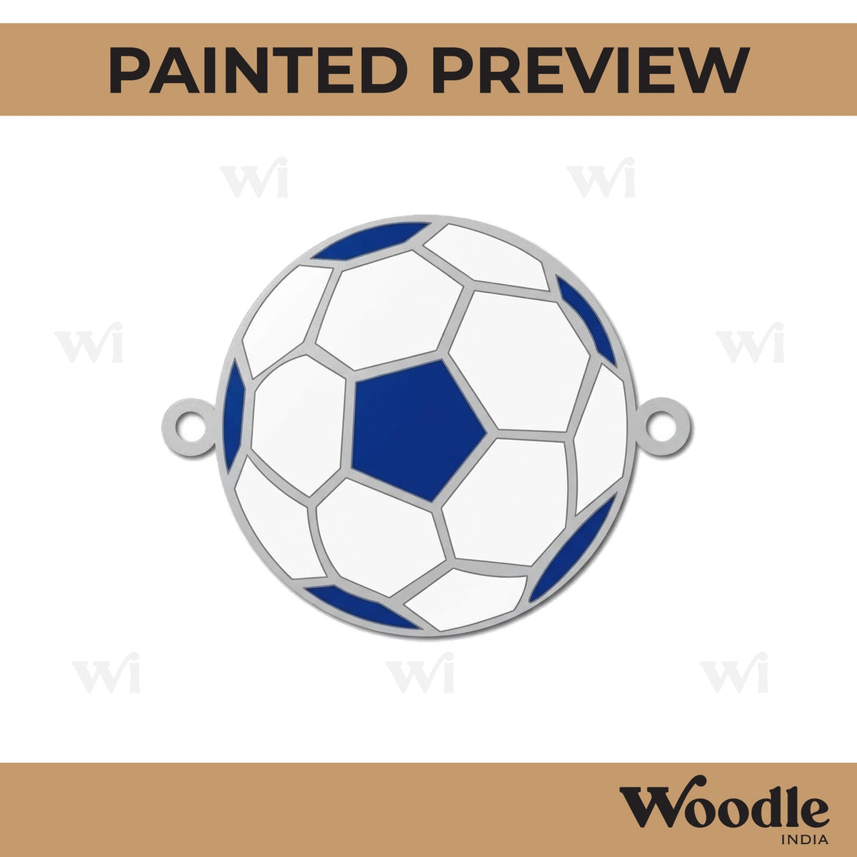 Football Rakhi Pre Marked MDF Design 1