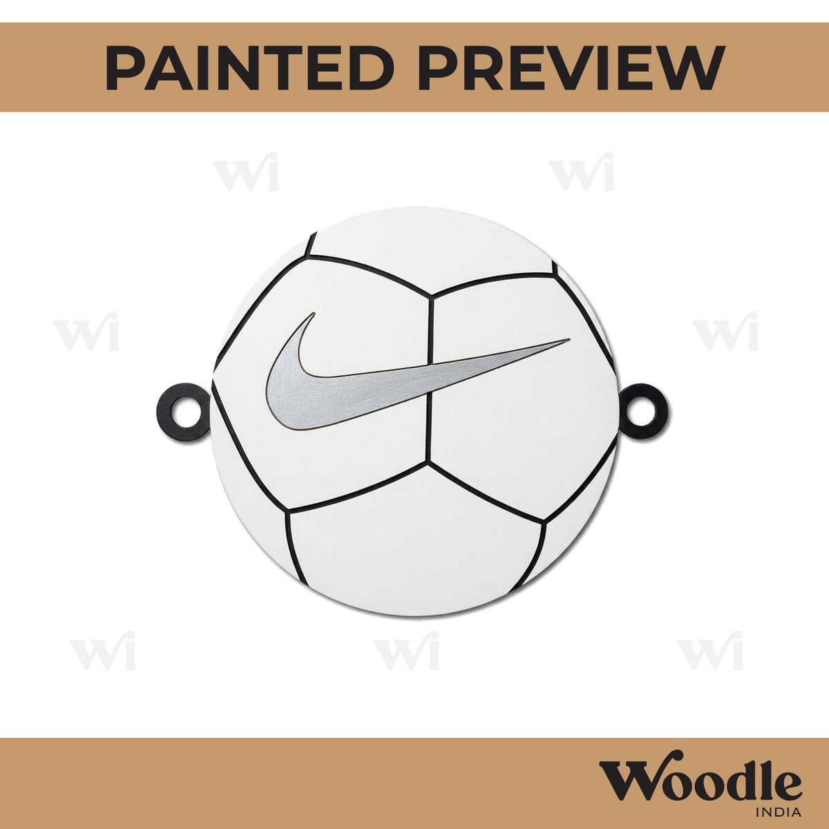 Football Rakhi Pre Marked MDF Design 2