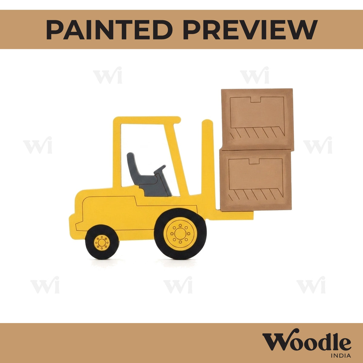 Forklift Pre Marked MDF Design 1