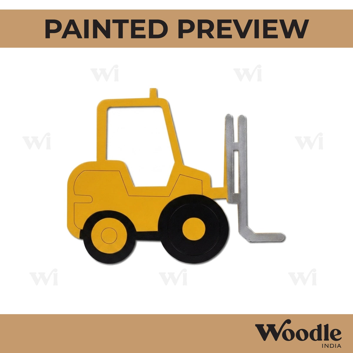 Forklift Pre Marked MDF Design 2