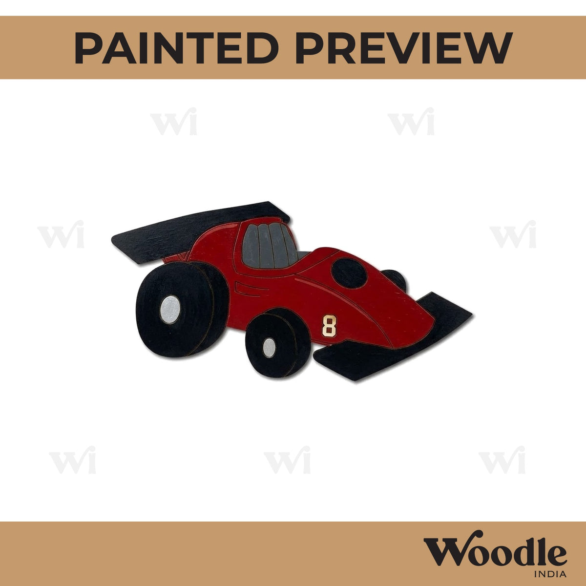 Formula Car Pre Marked MDF Design 1