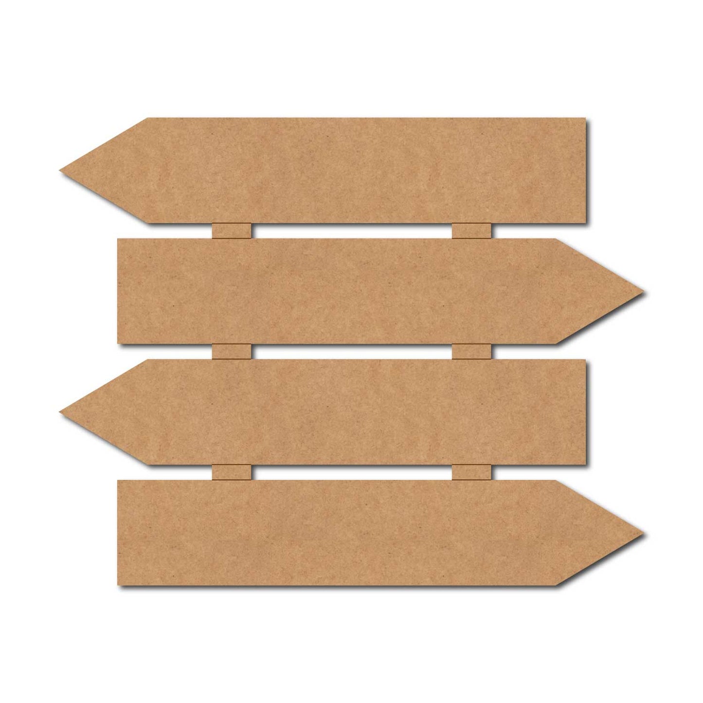 Four Arrow Plank Nameplate MDF Design 1