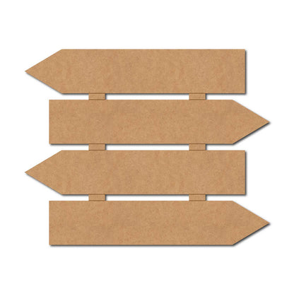 Four Arrow Plank Nameplate MDF Design 1