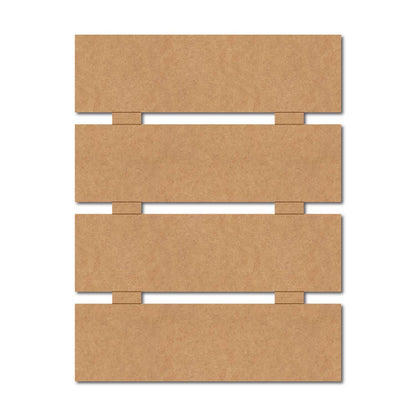 Four Plank Nameplate MDF Design 1