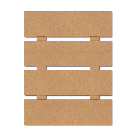 Four Plank Nameplate MDF Design 1