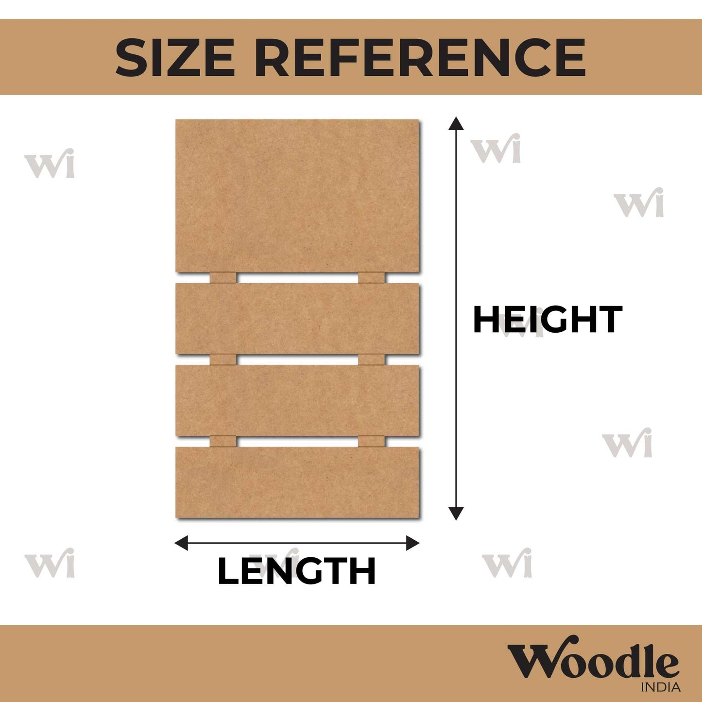 Four Plank Nameplate MDF Design 3