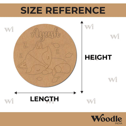 Fox Nameplate MDF Design 1