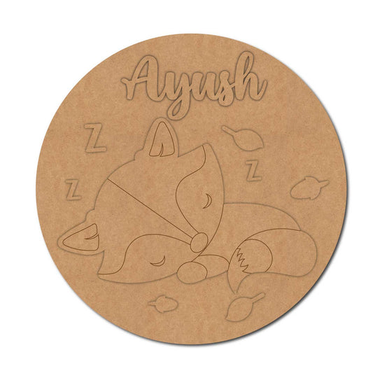 Fox Nameplate MDF Design 1