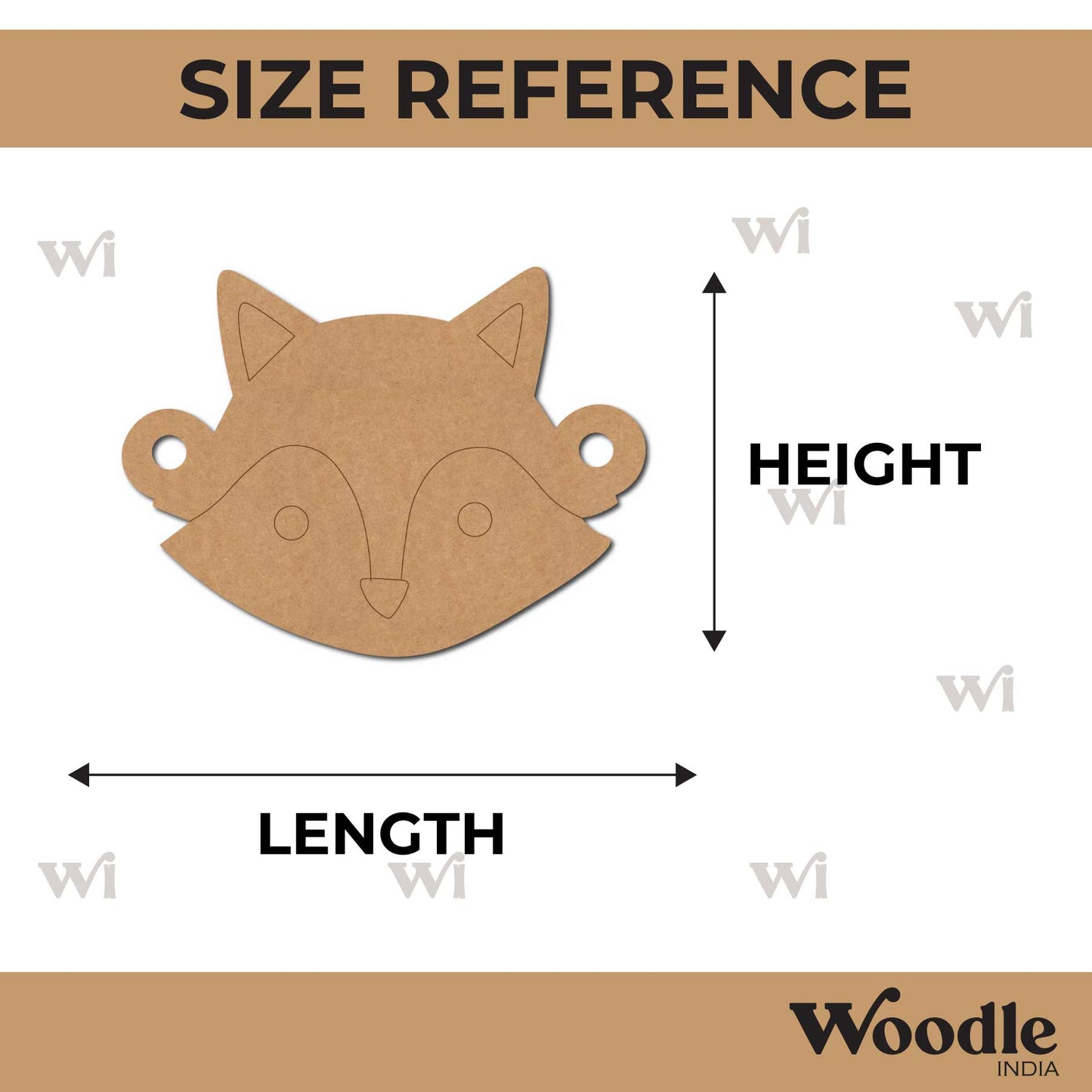 Fox Rakhi Pre Marked MDF Design 1