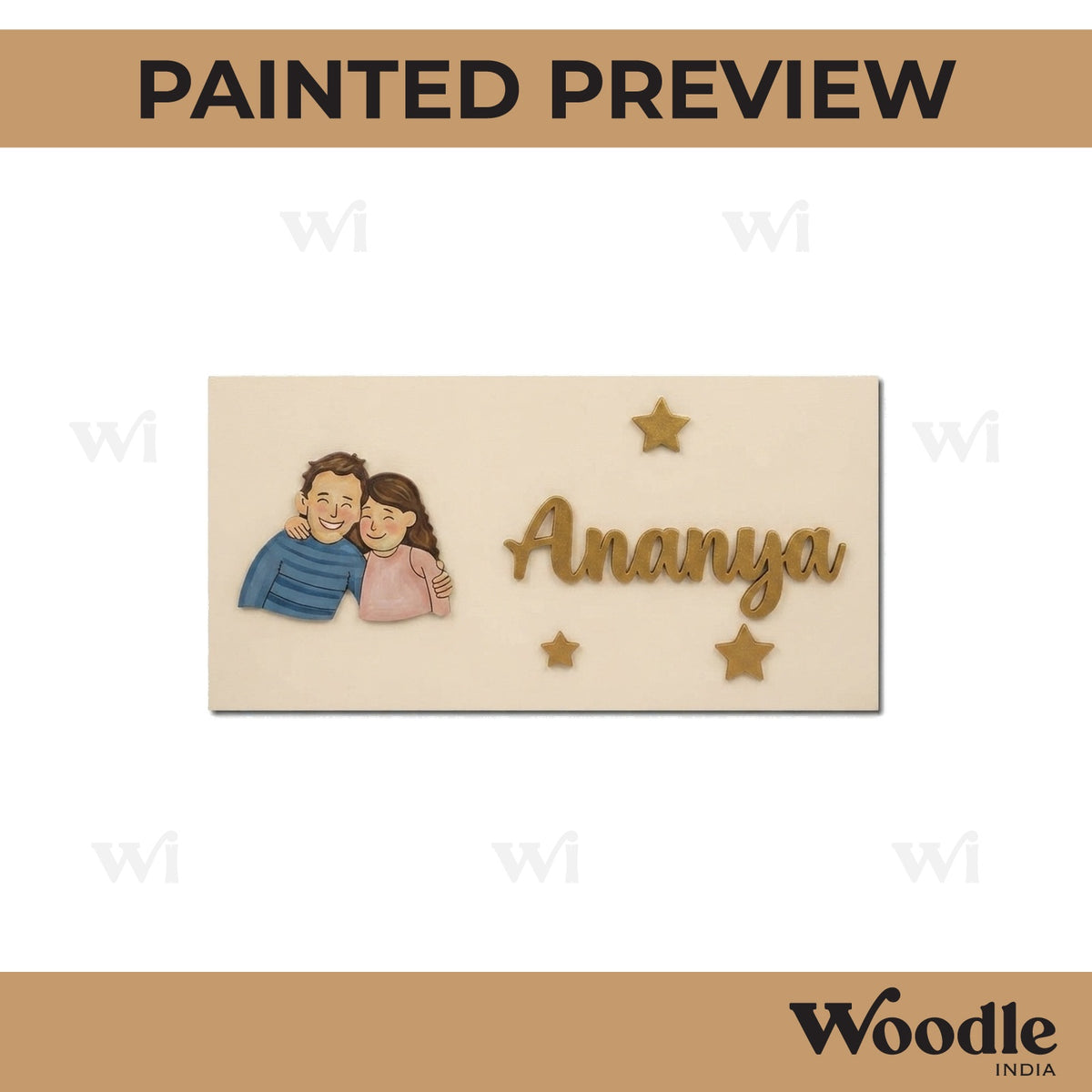 Friends Kids Nameplate MDF Design 2